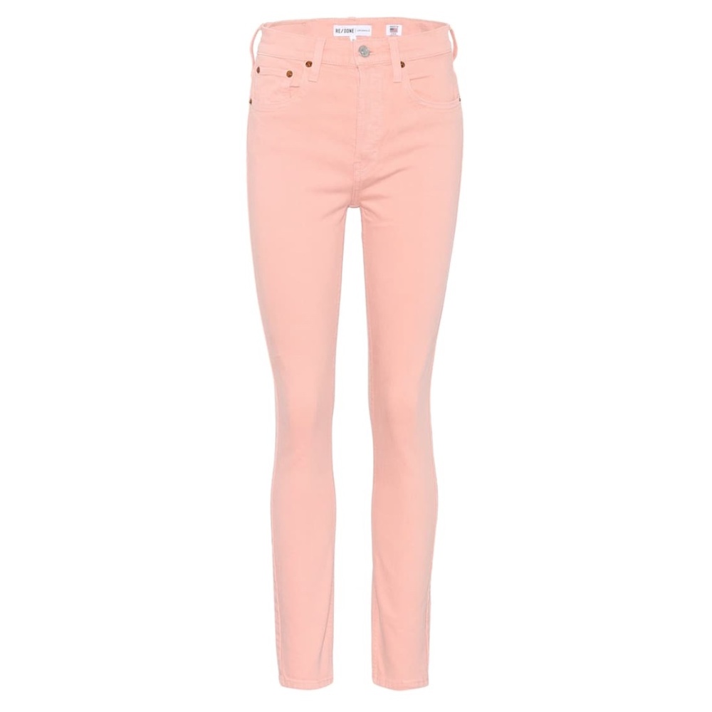 Re/Done High Rise 30 Skinny Jeans Pink